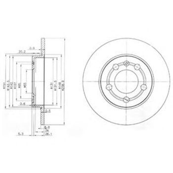 Гальмівний диск Delphi (BG3738)