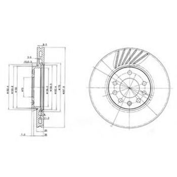 Гальмівний диск Delphi (BG3142)