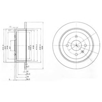 Гальмівний диск Delphi (BG3615)