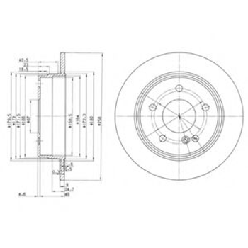 Гальмівний диск Delphi (BG2761)