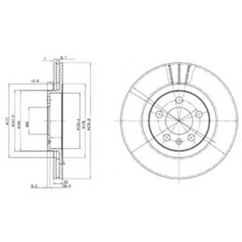 Гальмівний диск Delphi (BG3036)