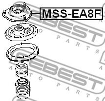 Опора амортизатора Febest (MSSEA8F)