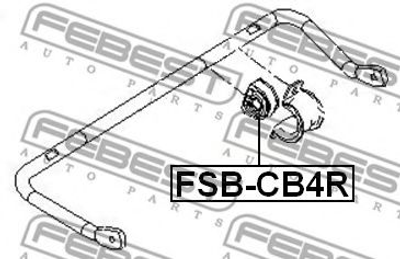 Втулка стабилизатора Febest (FSBCB4R)