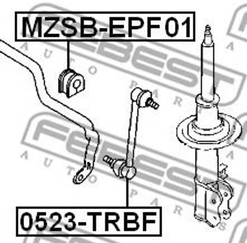 Втулка стабілізатора Febest (MZSBEPF01)