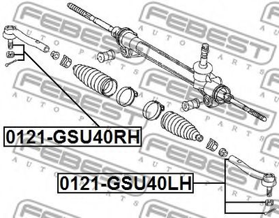 Рулевой наконечник Febest (0121GSU40LH)