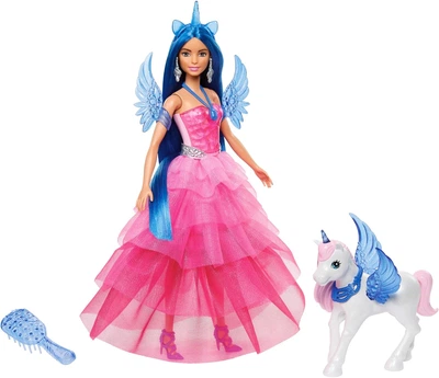 Кукла Барби Дримтопия Аликорн Удивительный сапфир Barbiie 65th Anniversary Unicorn & Pet Alicorn (HRR16)