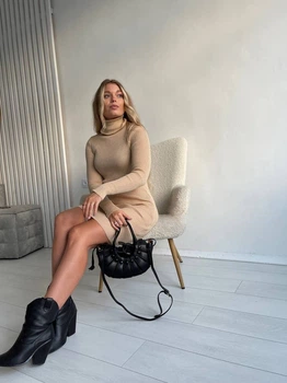 Fashions • Платье гольф Daniella Fashions 42-50 бежевый (1915)