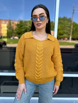 Fashions • Светр жіночий Adelle Fashions 42-56 гірчиця (2025-нс)