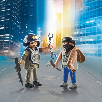 Набір фігурок Playmobil Duo Pack Спеціальний підрозділ і бандит 71505 (4008789715050)