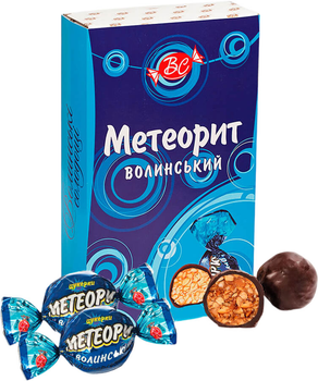 Цукерки в коробці Волинські солодощі Метеорит Волинський 400 г (4820184180017)