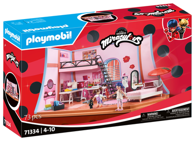 Zestaw figurek Playmobil Miraculum Poddasze Marinette 71334 (4008789713346)