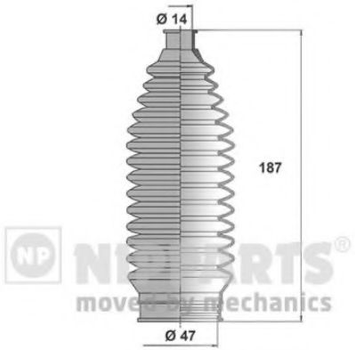 Пильовик рульового механізма Nipparts (J2843011)