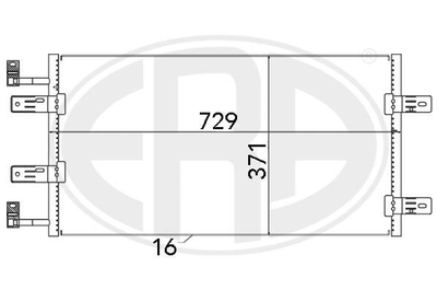 Радіатор кондиціонера Era (667137)