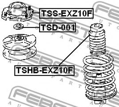 Пыльник амортизатора Febest (TSHBEXZ10F)