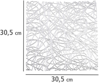 Килимок для кухонної мийки Wenko 30.5 x 30.5 см Прозорий (4008838200346)