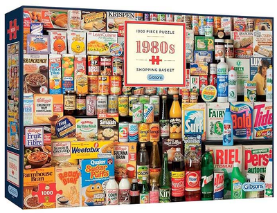 Puzzle Gibsons Jigsaw Puzzle 1980s Shopping Basket 68 x 48 cm 1000 elementów (5012269070347)