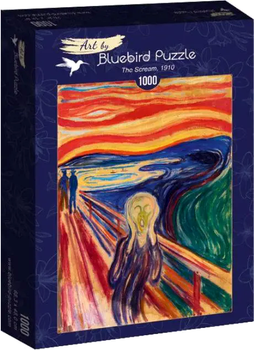 Puzzle Bluebird Krzyk Edvard Munch 68 x 48 cm 1000 elementów (3663384600586)