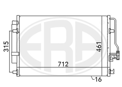 Радиатор кондиционера Era (667110)