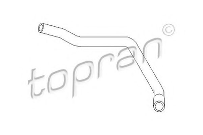 Патрубок радіатора пічки Topran (102869)