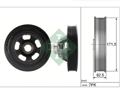 Ремінний шків, колінчастий вал Ina (544014410)