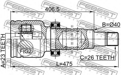 ШРУС Febest (2111CB420RH)