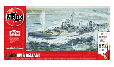 Стартовый набор для моделизма 1/600 крейсер HMS Belfast Airfix A50069