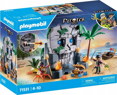 Zestaw z figurkami Playmobil Pirates Wyspa trupiej czaszki 71531 (4008789715319)