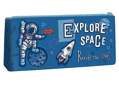 Пенал-косметичка силиконовый "explore space" KIDIS (13094)