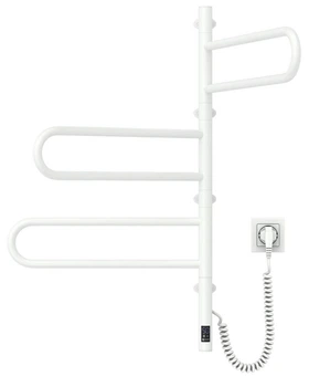Рушникосушка електрична Navin Fouette 480х800 Sensor з таймером, біла (12-112033-4880)