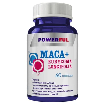 Перуанская Мака + Эврикома POWERFUL 60 капсул 12090