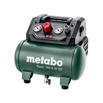 Компрессор Metabo BASIC 160-6 W OF безмасляный, 900Вт, 6л, 160л/мин, 8бар. (m430561)