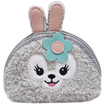 Детский кошелек для девочки Bambi FG230705020 G с одним отделением, Cthый (FG230705020 Grey-RT)