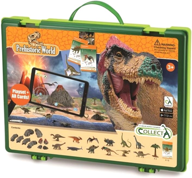 Zestaw figurek Collecta Prehistoric World Dino Mini Box z akcesoriami 12 szt (4892900011844)