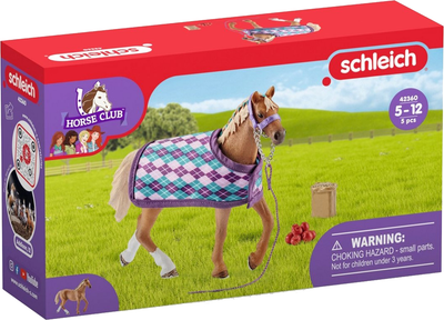 Figurka Schleich Klacz rasy angielskiej z derką i akcesoriami 11.5 cm (4059433247878)