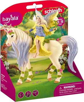 Набір фігурок Schleich Bayala Фея Сера з квітковим єдинорогом 2 шт (4055744020346)