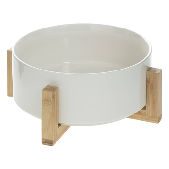 Miska na sałatkę Secret de Gourmet ceramiczna na bambusowym stojaku (3560233824202)