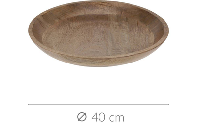 Miska na sałatkę Excellent Houseware z drewna mango 40 cm (8718158933584)