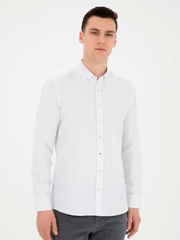 Рубашка хлопковая мужская Pierre Cardin G021GL004-000-1934009(bej) XL Бежевая (8683857480946)