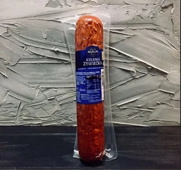 Колбаса копчена рублена Kraina Wedlin Zywiecka Kielbasa Країна Ведлін Живецька з свинини 600г