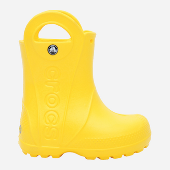 Дитячі гумові чоботи для дівчинки Crocs Handle Rain Boot Kids 12803-730 27 (C10) Жовті (0883503861251)