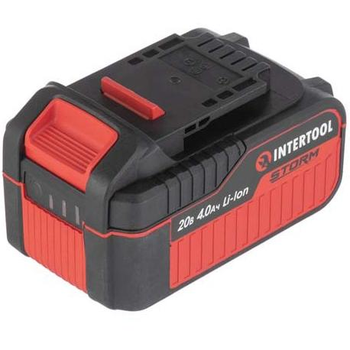 Аккумулятор Intertool Li-Ion 20 В 4 Ач для інструменту Storm без эффекта памяти с защитой от перегрева перезаряда (000076968)