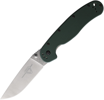 Ніж Ontario Rat Model 1 Forest Green G-10 S35VN Stonewash - 8992