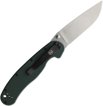 Ніж Ontario Rat Model 1 Forest Green G-10 S35VN Stonewash - 8992