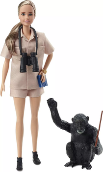 Lalka z akcesoriami Mattel Barbie Inspiring Women Jane Goodall 29 cm (0194735006618)