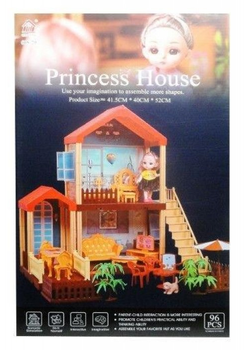 Domek dla lalek Swede Princess House z akcesoriami 95 elementów (5902496168606)