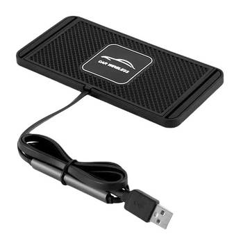 Беспроводное зарядное устройство RIAS RC15 с антискользящим покрытием 15W QC 3.0 Black