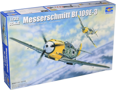 Модель літака для склеювання Trumpeter Messerschmitt Bf 109E-3 1:32 (9580208022888)