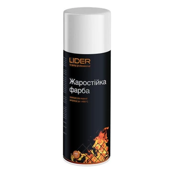 Емаль жаростійка LIDER 400 мл, Біла