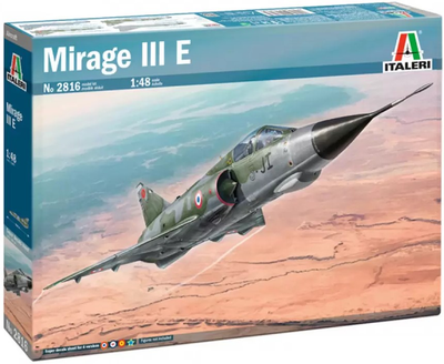 Модель літака для склеювання Italeri Mirage III E 1:48 (8001283028165)