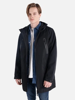 Куртка демісезонна з капюшоном чоловіча Colin's CL1055622 S Чорна (8683197883452)